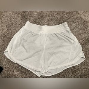 Lululemon Track That 6” White Shorts